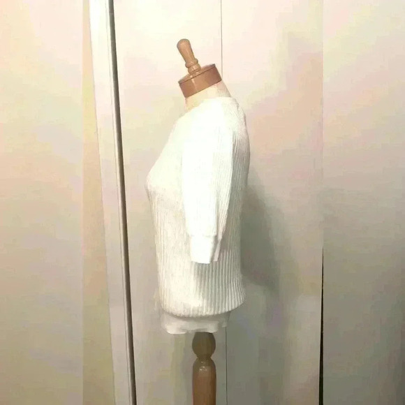 Gap Lightweight Ivory White Knit Sweater in Women's Size Medium NWT - Picture 4 of 11